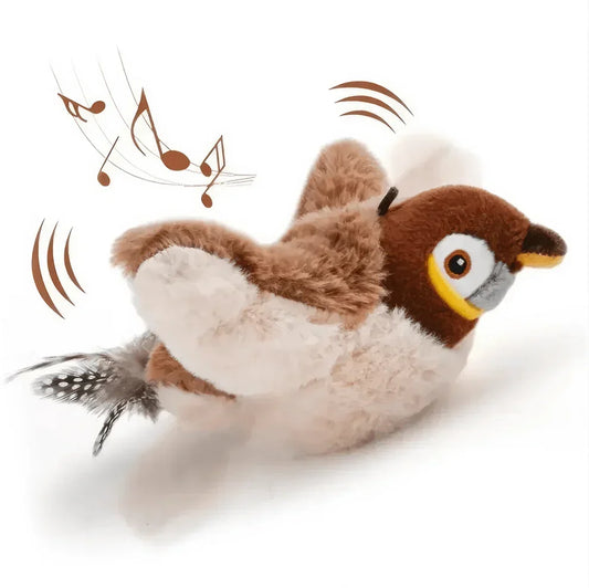 FlappyChase Interactive Cat Toy motion-triggered bird toy with flapping wings and chirping sounds for indoor cats