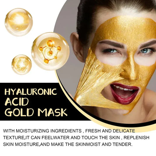 Gold Peel Off Mask anti-aging treatment with retinol collagen and hyaluronic acid for firmer brighter skin