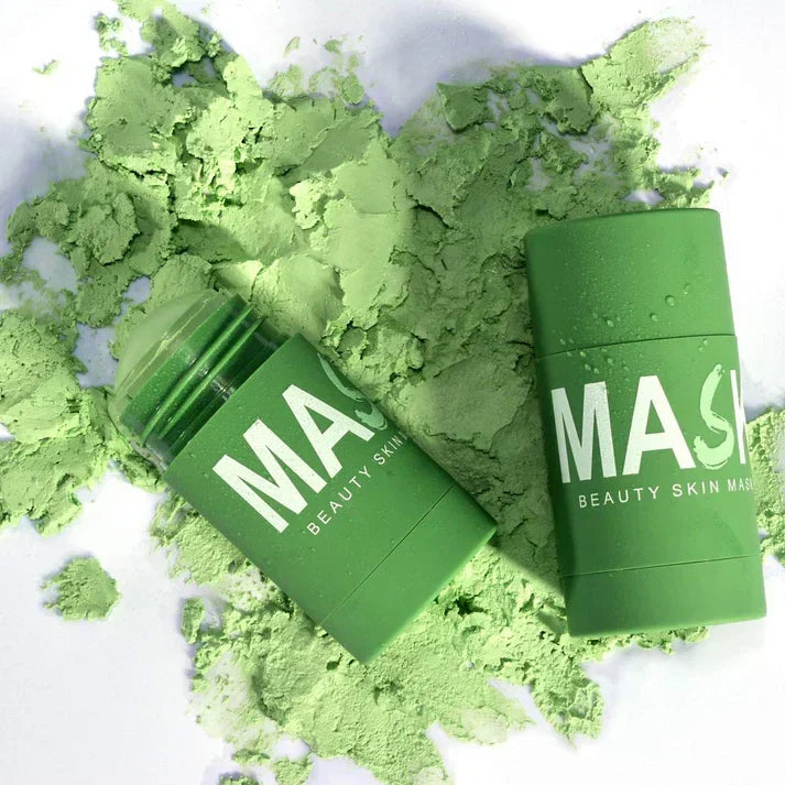 Green Tea Deep Cleanse Mask solid stick applicator for deep pore cleansing blackhead removal and oil control