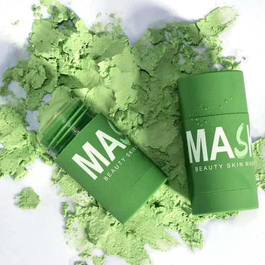 Green Tea Deep Cleanse Mask solid stick applicator for deep pore cleansing blackhead removal and oil control
