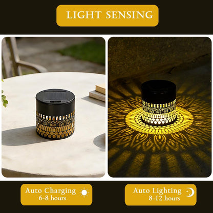 Retro Solar Outdoor Lanterns