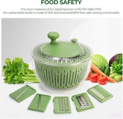 Multifunctional Vegetable Salad Dehydrator and Cutter