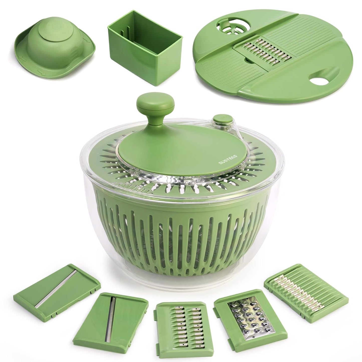 Multifunctional Vegetable Salad Dehydrator and Cutter