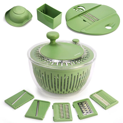 Multifunctional Vegetable Salad Dehydrator and Cutter