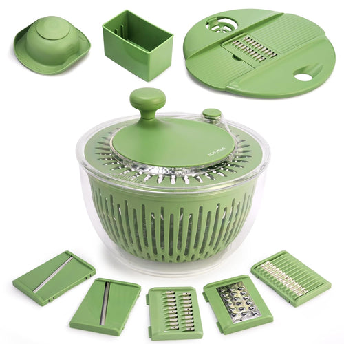 Multifunctional Vegetable Salad Dehydrator and Cutter