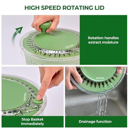 Multifunctional Vegetable Salad Dehydrator and Cutter