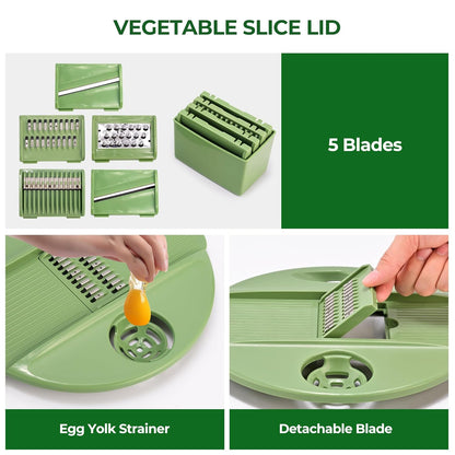 Multifunctional Vegetable Salad Dehydrator and Cutter