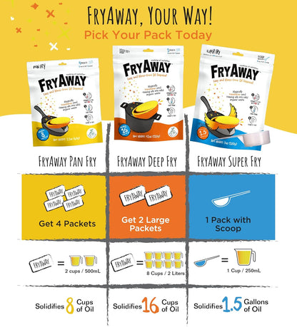 FryAway Cooking Oil Solidifier