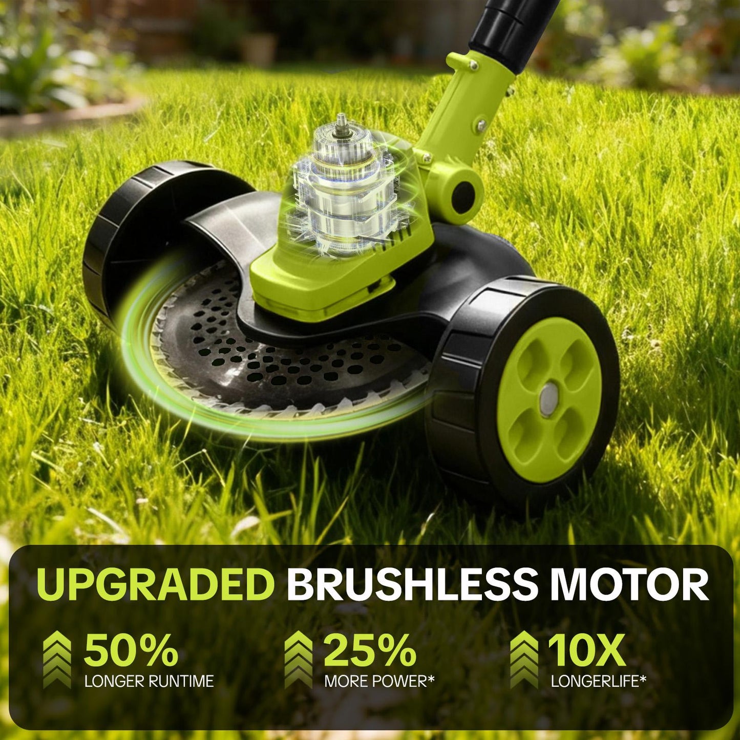 3-in-1 Cordless Weed Trimmer & Lawn Mower