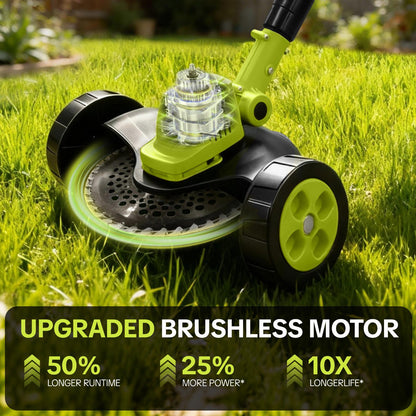3-in-1 Cordless Weed Trimmer & Lawn Mower