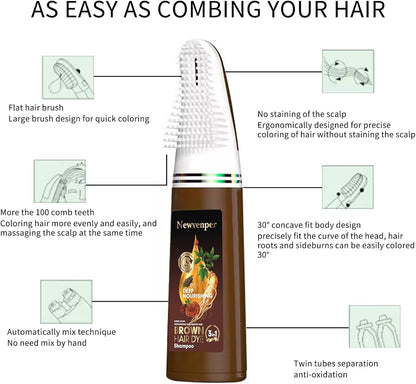 ColorComb Instant Hair Dye Shampoo