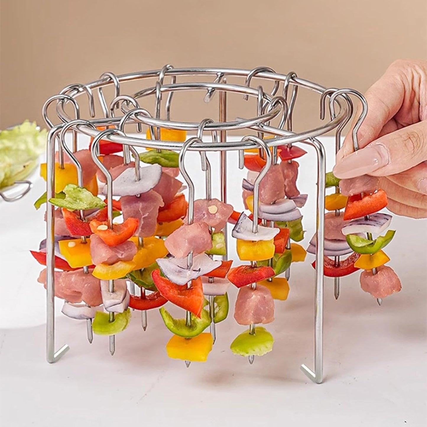 Grill Skewers Rack Set