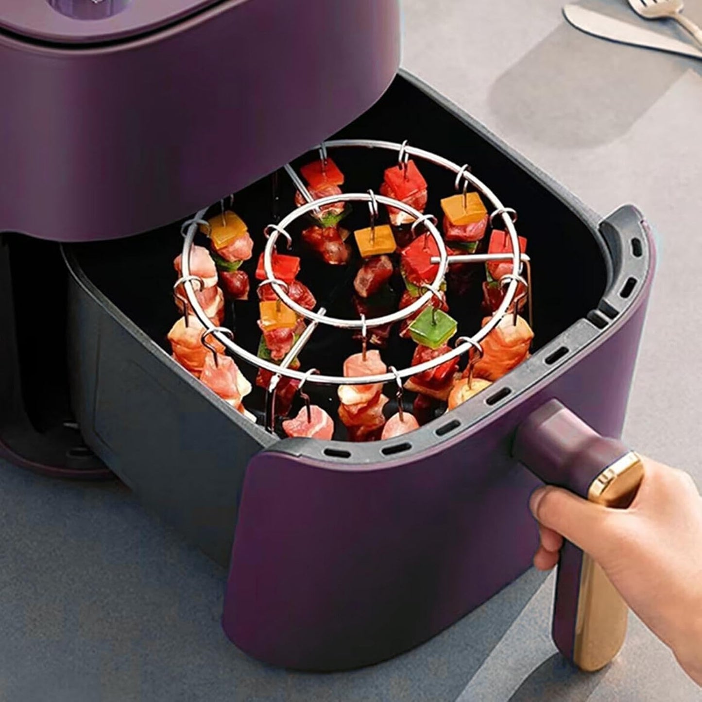 Grill Skewers Rack Set
