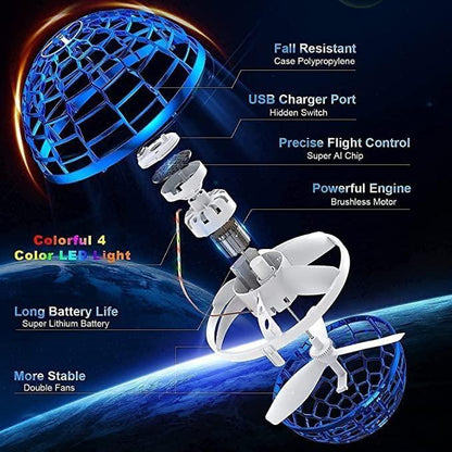 Flying RGB Boomerang Ball for Adults & Kids