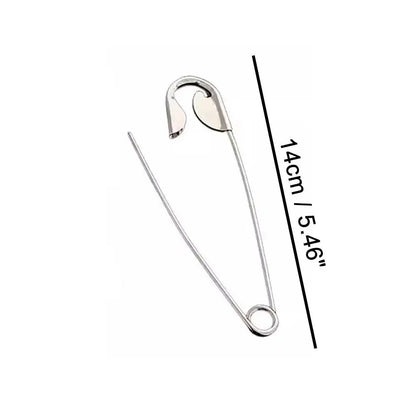 New Large Safety Pin Metal Hair Claws
