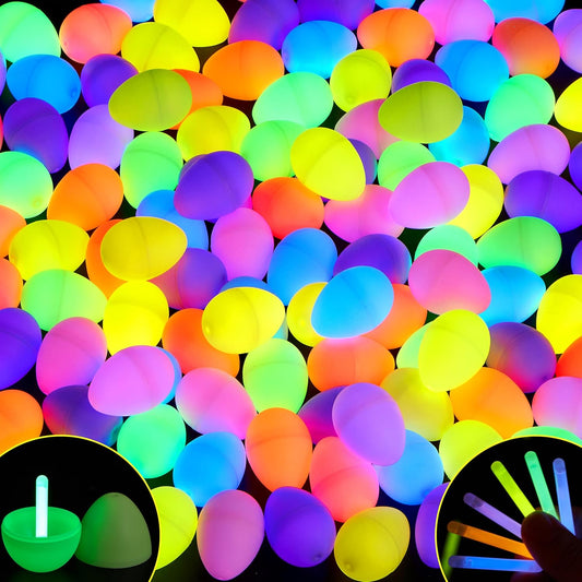 35 Pcs Easter Eggs with 35 Mini Glow Sticks