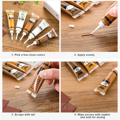 Wood Repair Filler | Quick Fix for Scratches, Scuffs & Cracks