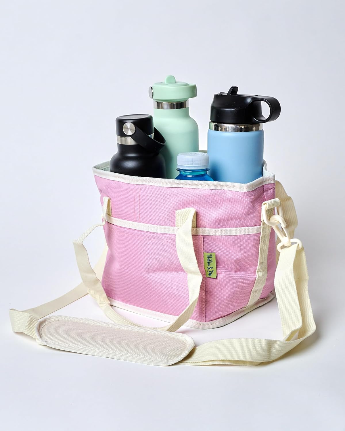 4 Water Bottle Holder with Strap