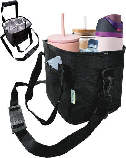 4 Water Bottle Holder with Strap
