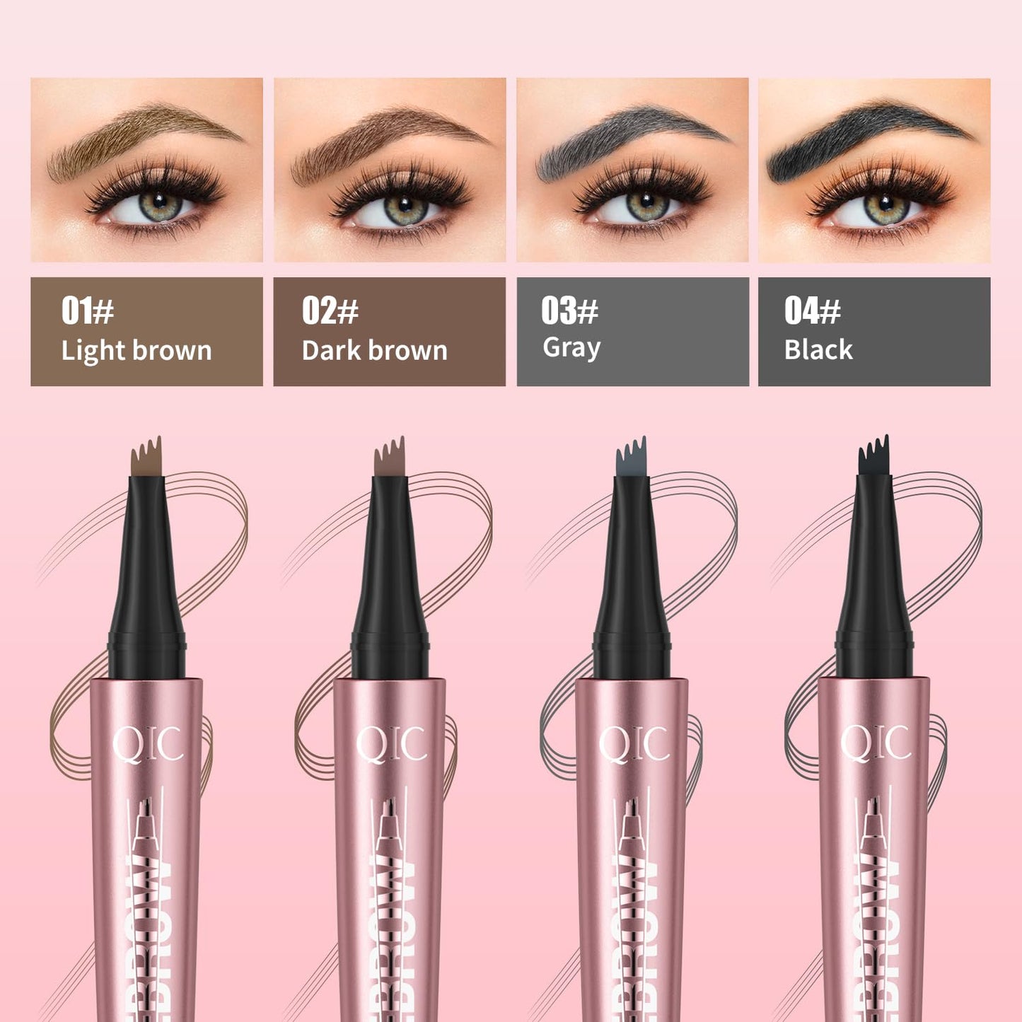 4-Tip Microblading Eyebrow Pen