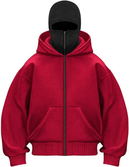 Balaclava Zip Hoodie – Unisex Hip Hop Jacket